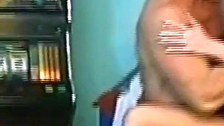 First He Slams Her on the Pinball Machine Then He Fucks Her in the Ass on the Couch