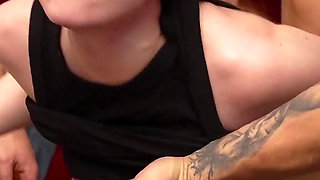 Sex office, part 6. four big dicks for employee of the month