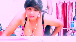 Stepmom and Stepson Amazing Blowjob and Cowgirl Fucking Telugu Adio Dirty Talks