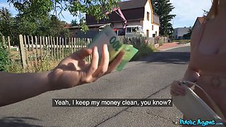 Public agent - her sexy figure made me sperm in her facehole