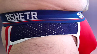 Nice Cum Using Red Jockstrap