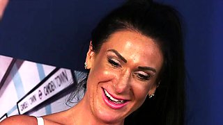 Voyeur lingerie CFNM teasing lad