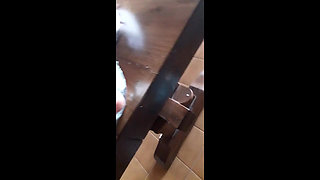 20 min. mouth fucked. Nylon hooded, taped and blindfolded in a great deepthroat action and oral creampie