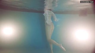 Sasha Vetochka Goes Naked Into The Pool