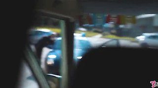 Tattooed Girl Anal Fuck with Big Toy in Van - Lesbian Roadtrip Sex