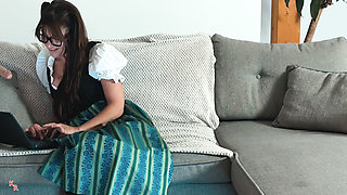 Dirndl From Tyrol-cock Harassment to the Slutty Assistant