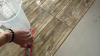 Extreme Long Distance - Powerful Pee Flow From a Full Bladder - Measuring the Distance of Urination