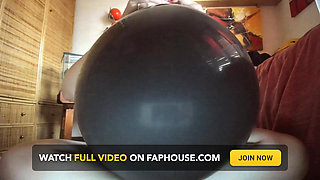 Black Latex Domination: Giant Balloon Inflation and Nicoletta's Sensual Clutch