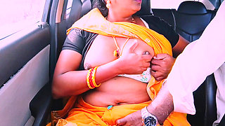Desi saree maid car sex Telugu dirty talks.