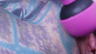 Tattood Girl with Glasses and Buttplug Fucks a Tattooed Dick, DP, Facial