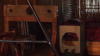 Relentless Lashes Part 2: Vivienne L'amour Torments Slave Milas Ass, Pussy & Feet with Paddle, Flogger & Whip in Extreme Bondage
