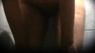 Stepdaughter 21 showering in thong (hot ass)