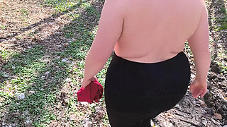 With naked red tits