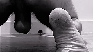 Pov anal training with prostate toy, soles and feet