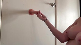 Italian Phat knockers Cougar Artemisia Love red-hot solo fake penis hand job