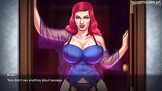 Busty hot MILF seduced Delivery Guy to Fuck Her - Summertime Saga Part 42 By DarkCookie
