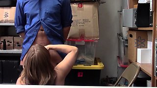 ShopLyfter-Suspect Chubby Brunette Interrogated By A