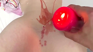 Hot Wax Session While We're Having Sex