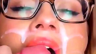 Busty JenKowski bukkake cumslut