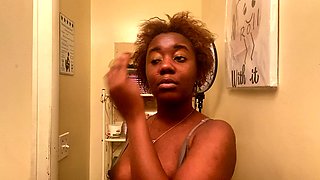 Ebony joi, pegging ebony, indian pegging strapon