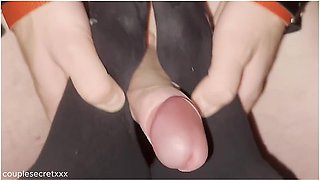 Bdsm Footjob With Black Socks While Im Tied Up