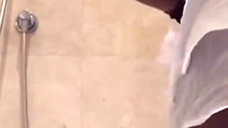 Elena Riding Her Fat Big Dildo in the Shower While Thinking About Stepdad