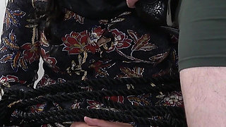 Arab Submissive Housewife Dominated by Big Monster BBC Dildo