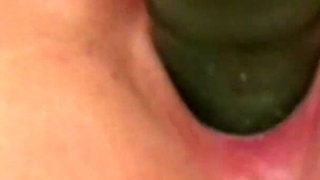 I Hunt My Cunt- Sexy Blonde Milf Pleasing Her Cunt with Green Vibrator