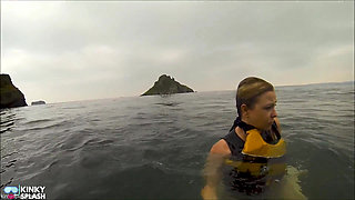 Open Water Kayak Disaster for Non Swimmer - Saved by Lifejacket