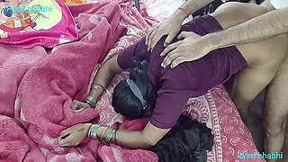 Ass pussy fucking cock sucking pussy sucking breasts sucking milk from the breast and sitting on the cock in doggy style and lying straight on Hindi audio