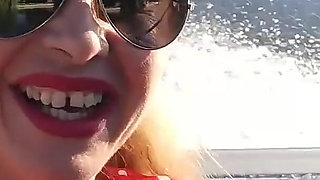 I Flash My Sexy Body on the Boat Ride with My Friends
