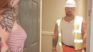 Hard Hat Plumber Fix's Her Pipes
