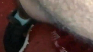 Found an Old Desi Woman Peeing Under Staircase and Punished 4