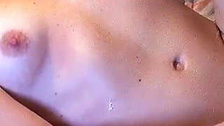 Sexy blonde skinny teen Magnolia fucked by her stepbrother for the first time