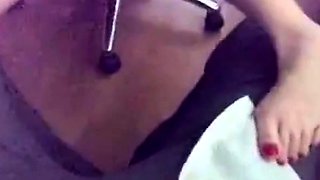 Turkish Girl's Foot Fetish Webcam Show