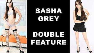 Sasha Grey Double Feature - 2 Complete Scene Compilation Including Anal Ass Fuck with Legendary Pornstar!