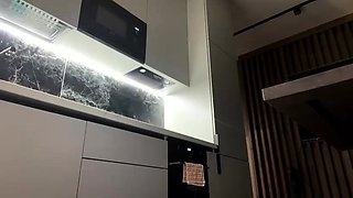 Amateur striptease and Solo masturbation