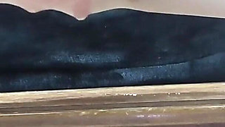 Late Night Pantyhose and Dildo Play