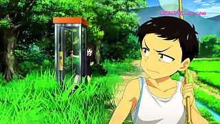 Hot Day Leads to Passionate Virgin Sex at the Phone Booth