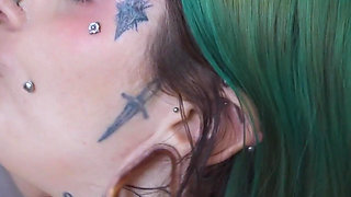 Lesbian Foot Fetish BDSM: a Submissive Eats My Feet and I Spit in Her Face