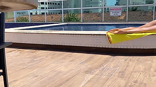 MILF Helps Me Cum at the Pool