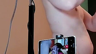 Fresh G Cup Brunette Office Beauty Gives a Double Peace Sign During Oral Before Her First Creampie.2nd