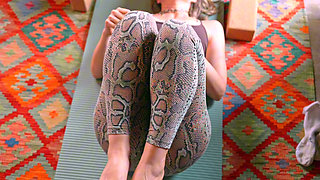 Used her right on the yoga mat