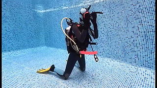 Scuba Agent Lucy Returns Underwater Diver Searches for Secret Device