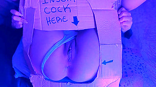 Perfect Ass Asks in Writing to Be Fucked on a Poster