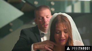 Lustful Bride Shamelessly Teases Husband In Front Of Wedding Witnesses With Codey Steele And Gizelle Blanco