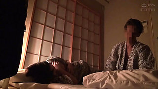 Asian secretary hotel sex - coworker room sharing mix up leads to doggy style fucking
