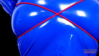 Kinky Pvc Dress Big Tits and Rope (mature MILF Swinger Big Ass Big Tits BBW Plump Amateur Homemade Jiggle Self Tied)