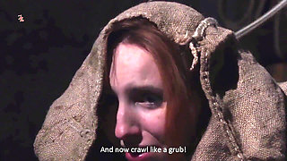 Novice Magda Is Stuck in a Dusty Potato Sack Where She Is Extremely Humiliated as a Crawling Creature and She Has to Present Her