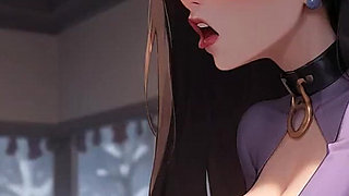 Bound Delight Triple Strap-on Milk Squirting Whore XXX!